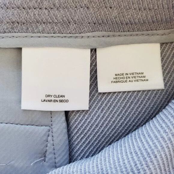 Anne Klein Ridge Crest Duke Twill Pants Light Gray Women Size 16 Mid Rise NEW - Picture 9 of 13